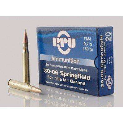 Ammunition TR&Z USA Trading Corp. 2500 ft lbs 30 06 PPU PP3006GMC   3006   M1 GARAND MC          500RD